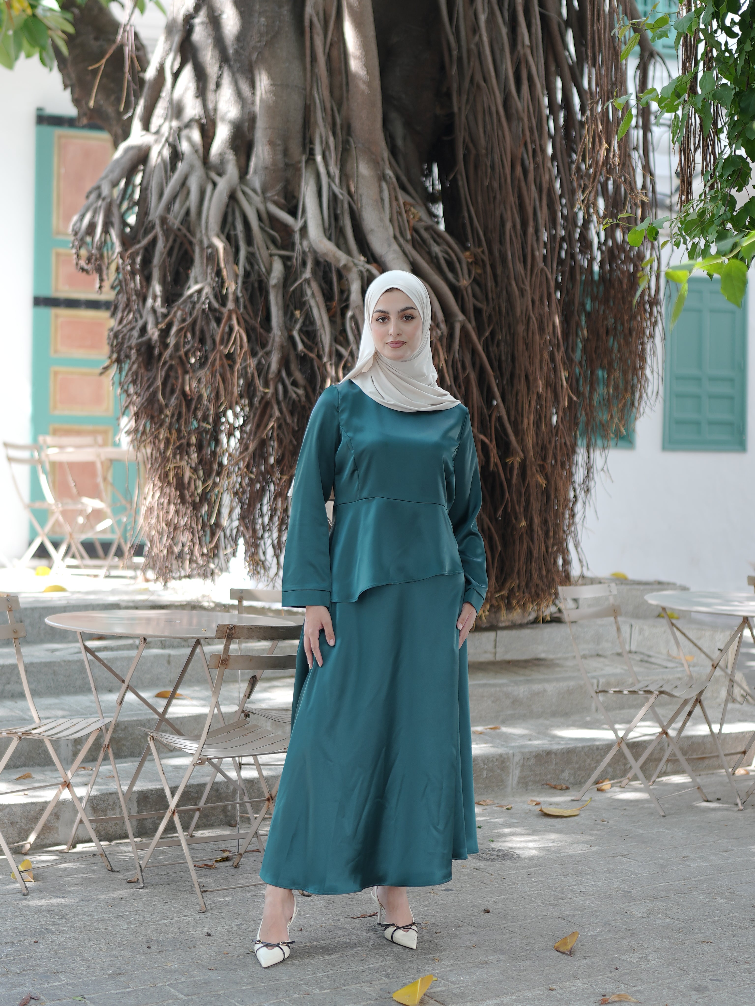 Ensemble Satin Vert