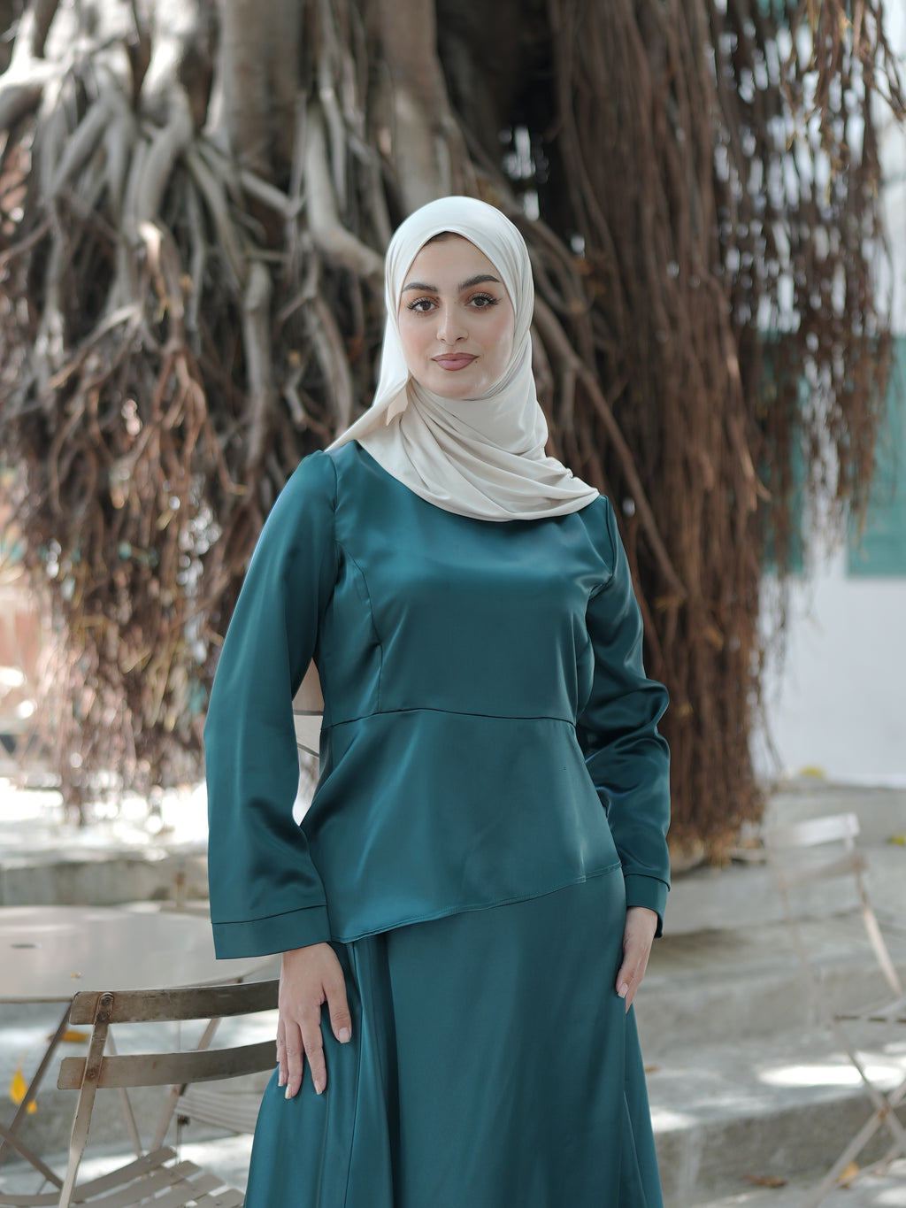 Ensemble Satin Vert