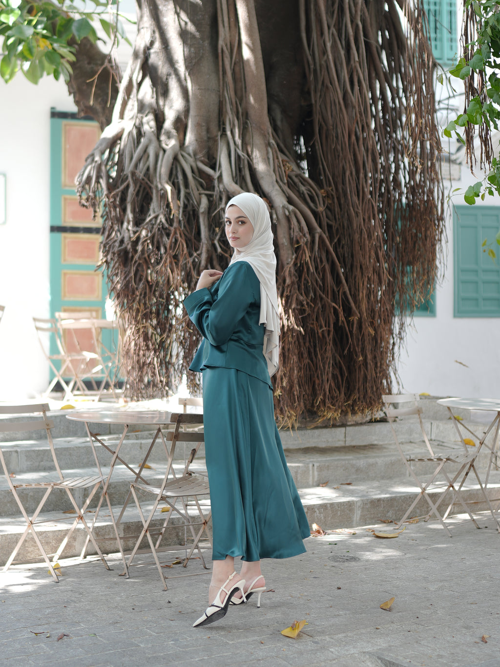 Ensemble Satin Vert