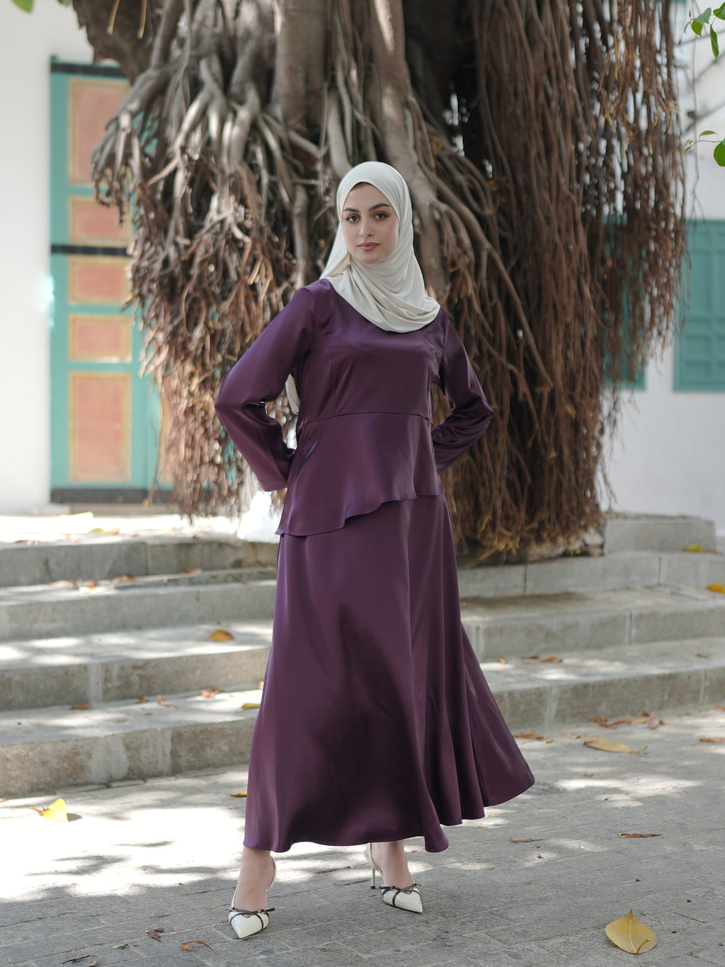Ensemble Satin Prune