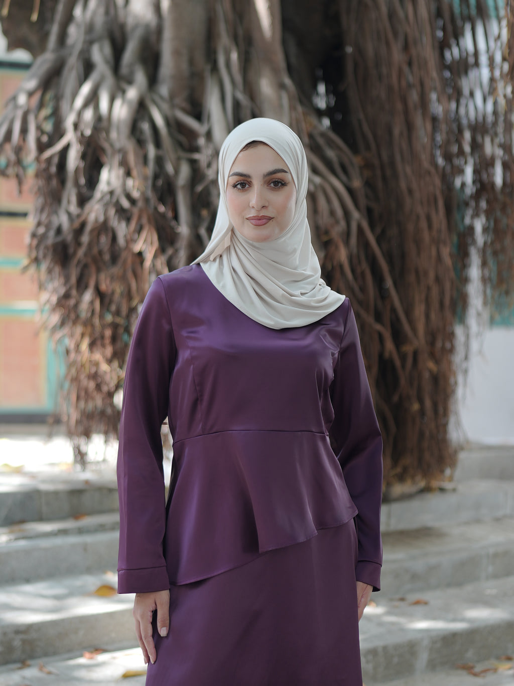 Ensemble Satin Prune