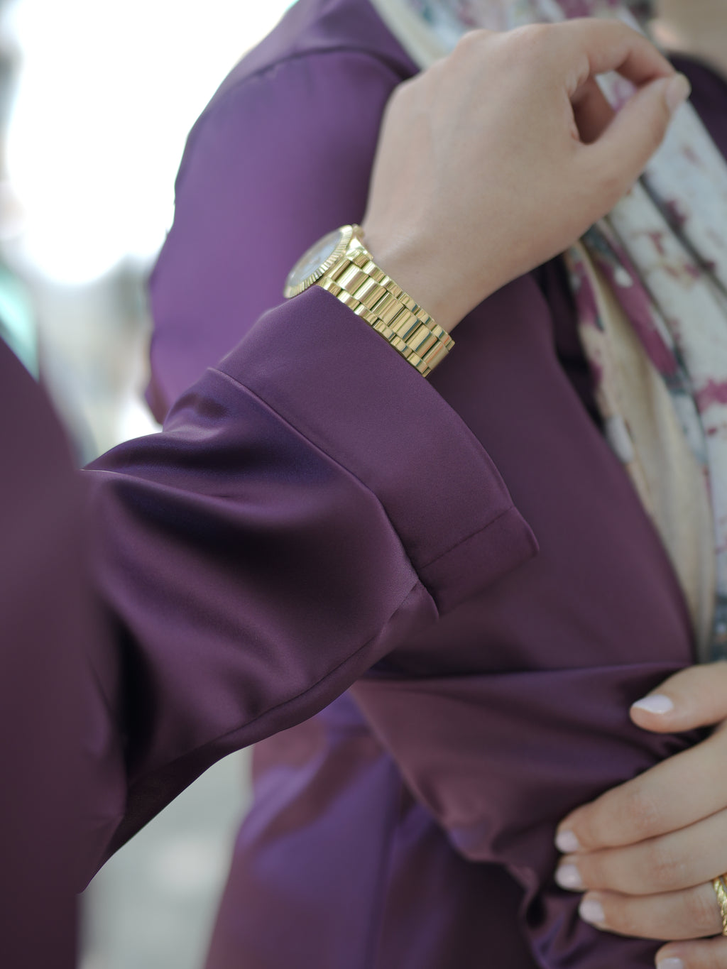 Ensemble Satin Prune