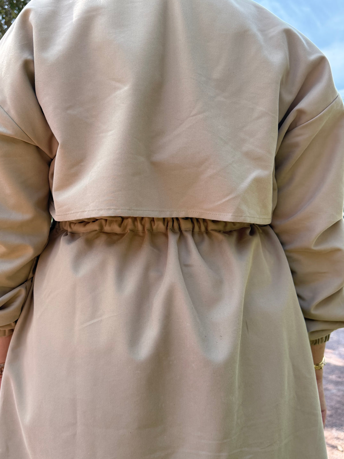 Trench à Capuche Beige