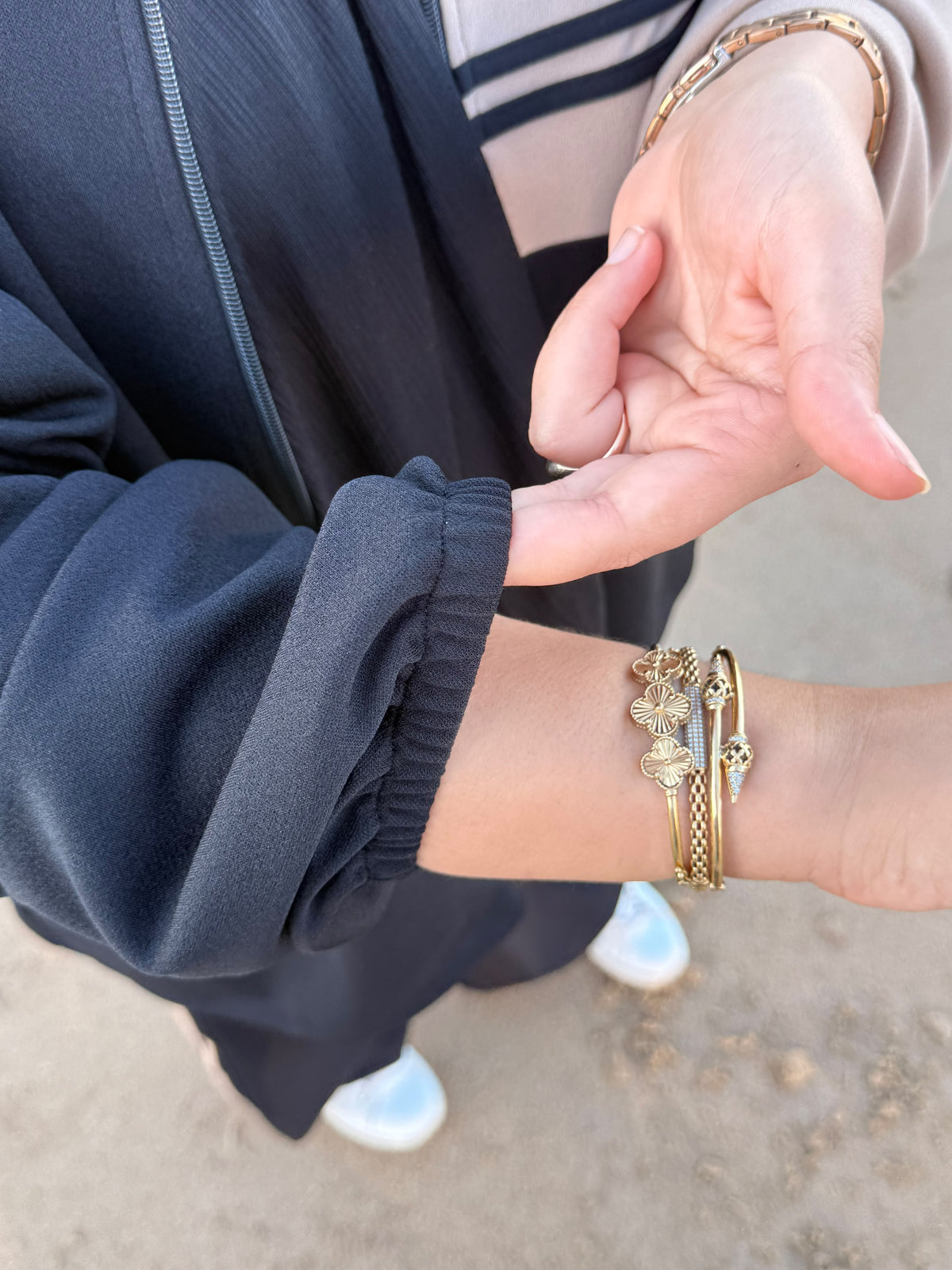 Ensemble Sport Noir & Beige